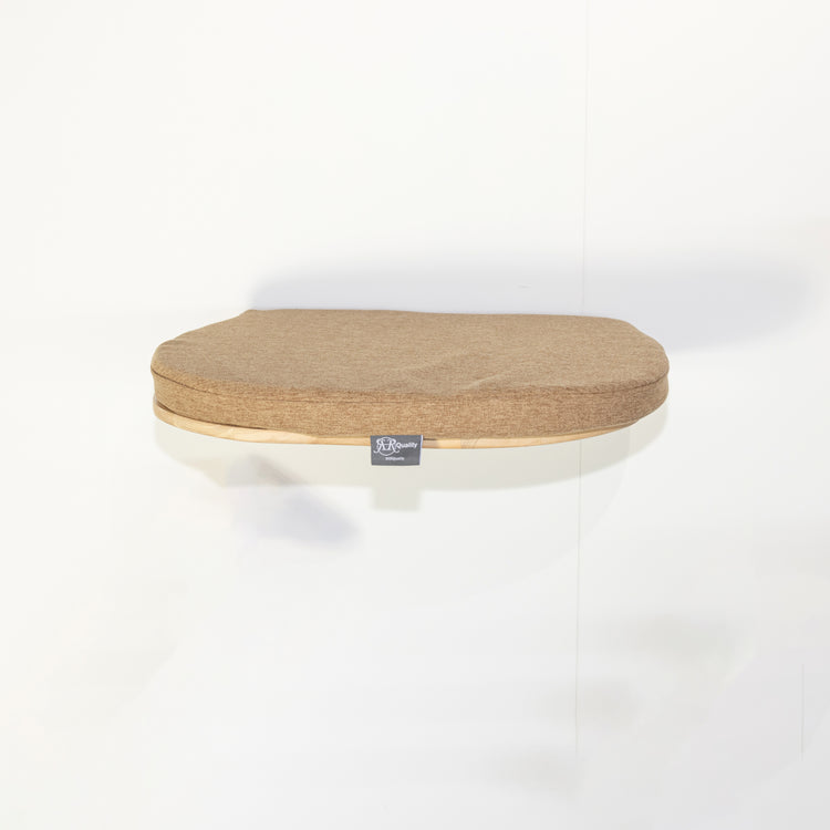 Wall-mounted Cat Climbing Wall - Luxury Cat Bed (Cappuccino)