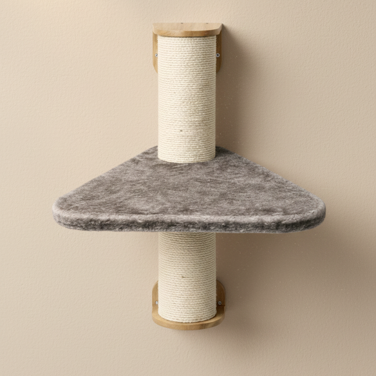 Cat Climbing Wall - Wall Sisalpole XXL with Step 55x55 (Taupe)