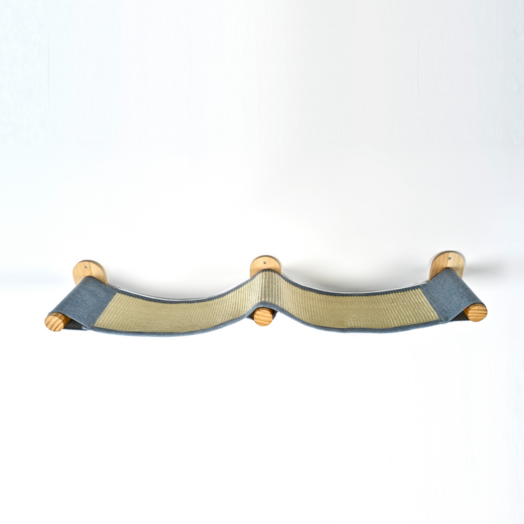 Wall unit Climbing wall Cat - Wall Bridge (Denim)