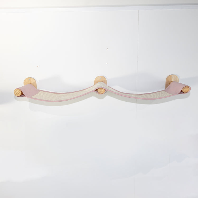 Wall unit Climbing wall Cat - Wall Bridge (Pink)