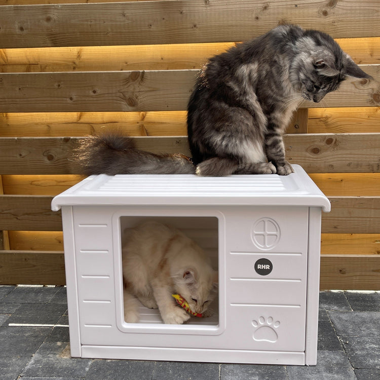 Cat House Villa de Luxe for Outside and Inside (White)