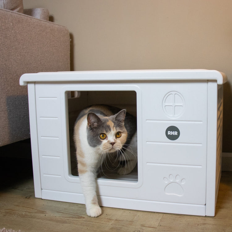 Cat House Villa de Luxe for Outside and Inside (White)