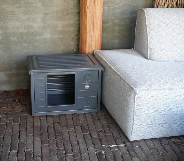 Cat House Villa de Luxe for Outside and Inside (Dark Grey)