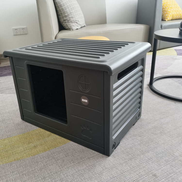 Cat House Villa de Luxe for Outside and Inside (Dark Grey)