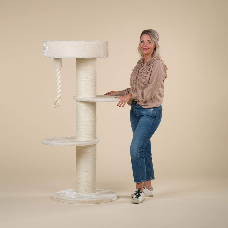 Cat Tree Maine Coon Sleeper (Cream)