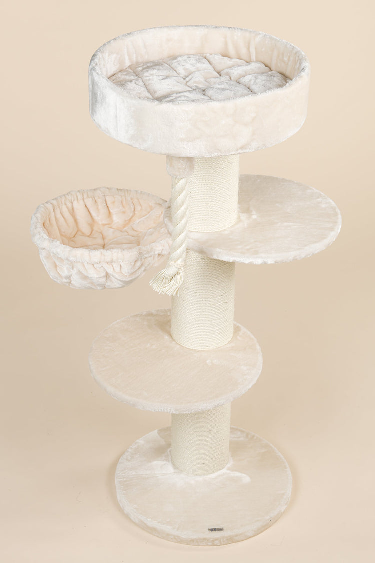 Cat Tree Maine Coon Sleeper Plus (Cream)