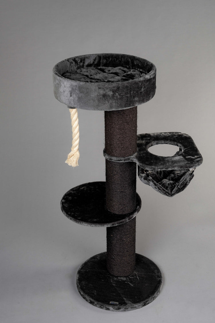 Cat Tree Maine Coon Sleeper Blackline Crown (Dark Grey)