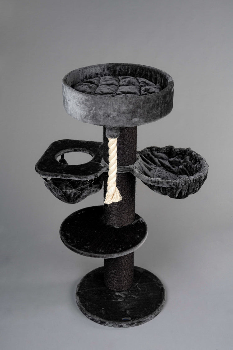 Cat Tree Maine Coon Sleeper Blackline Crown Plus (Dark Grey)