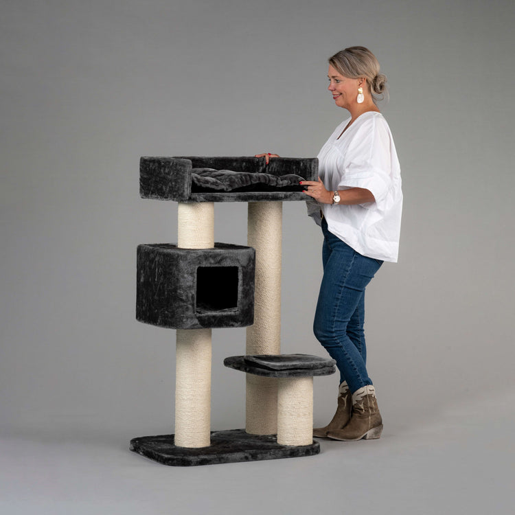 Cat Tree Devon Rex (Dark Grey)