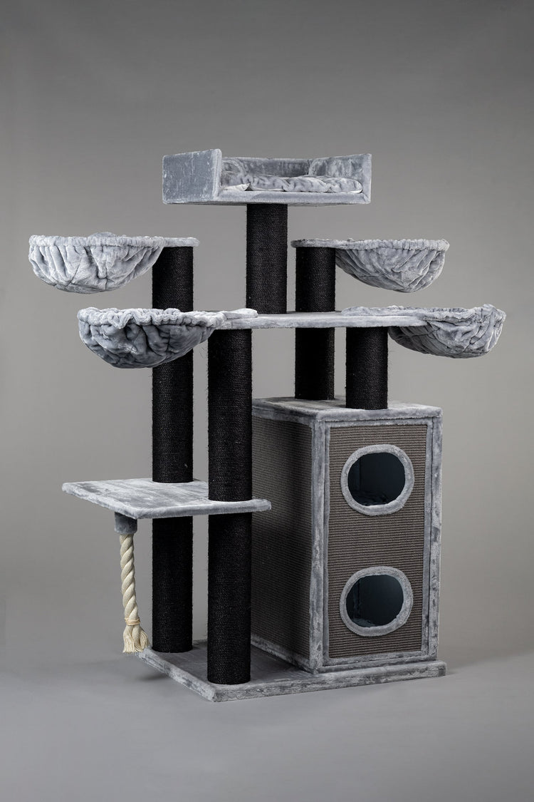 Cat Tree Cat Paradise Blackline Plus (Light Grey)