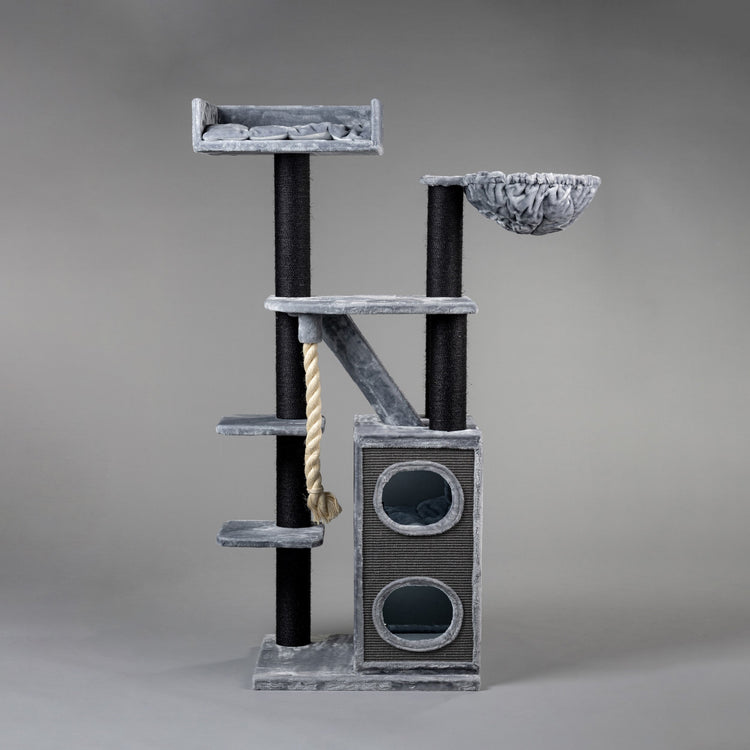 Cat Tree Cat Penthouse Blackline (Light Grey)