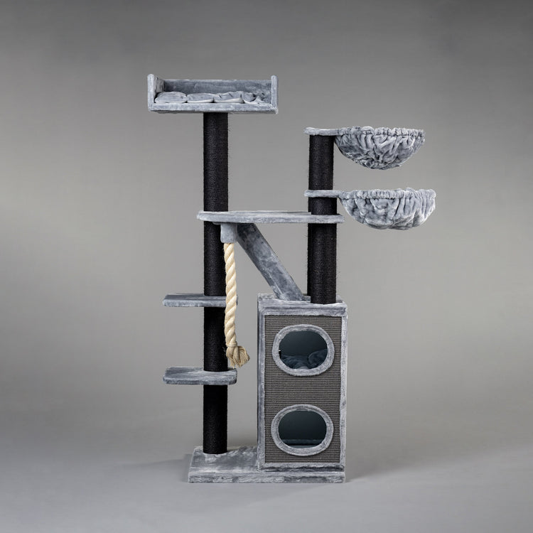 Cat Tree Cat Penthouse Blackline Plus (Light Grey)