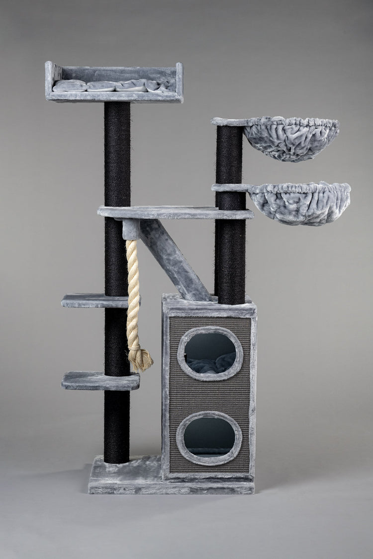 Cat Tree Cat Penthouse Blackline Plus (Light Grey)