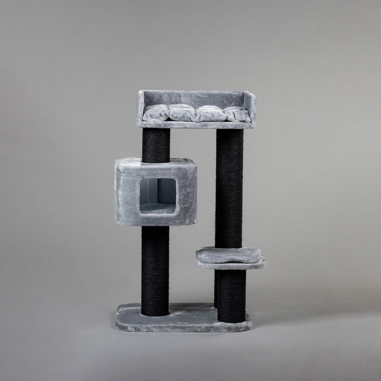 Cat Tree Devon Rex Blackline (Light Grey)