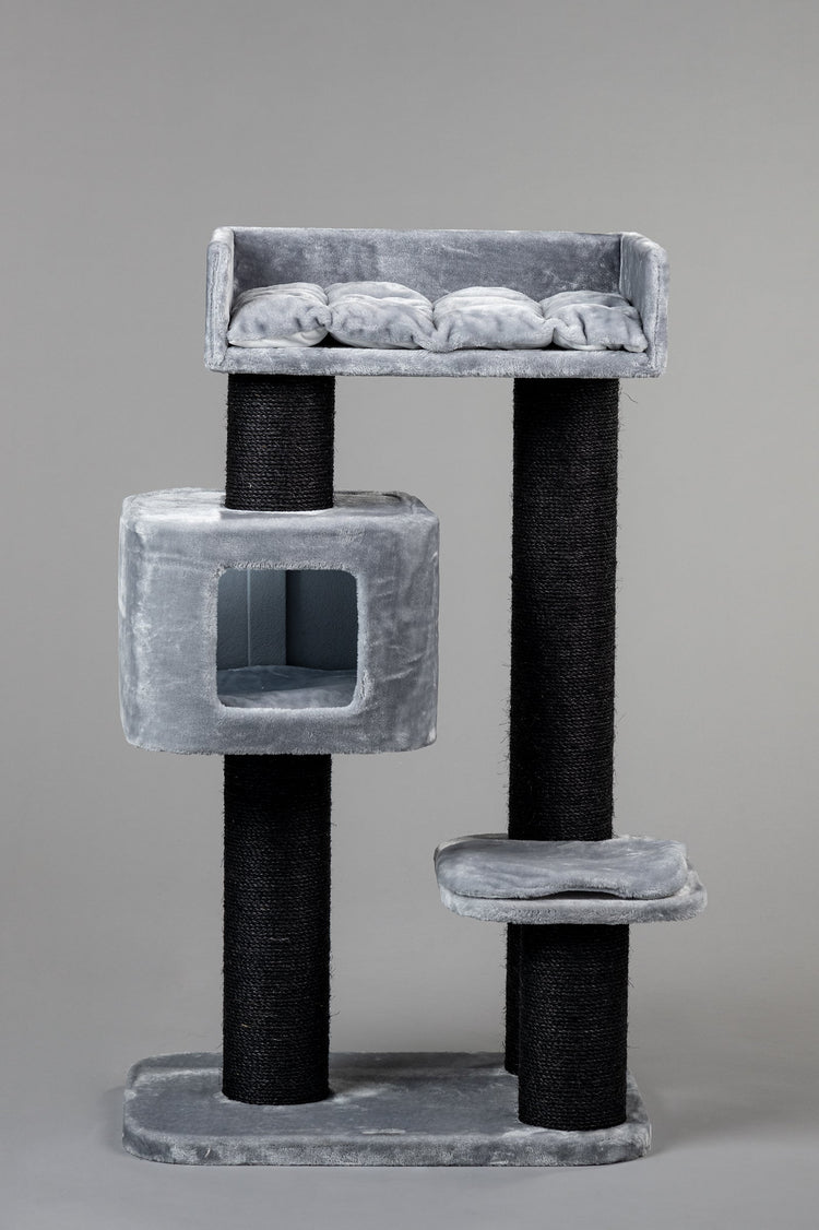 Cat Tree Devon Rex Blackline (Light Grey)