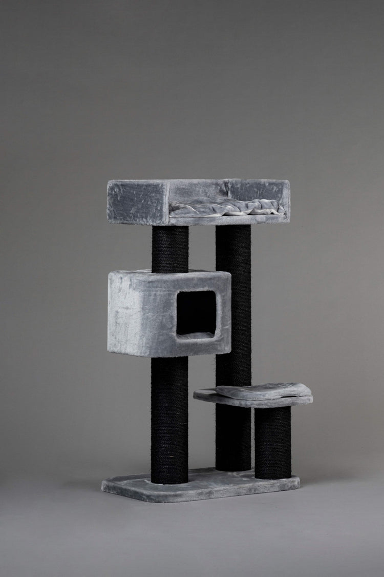 Cat Tree Devon Rex Blackline (Light Grey)