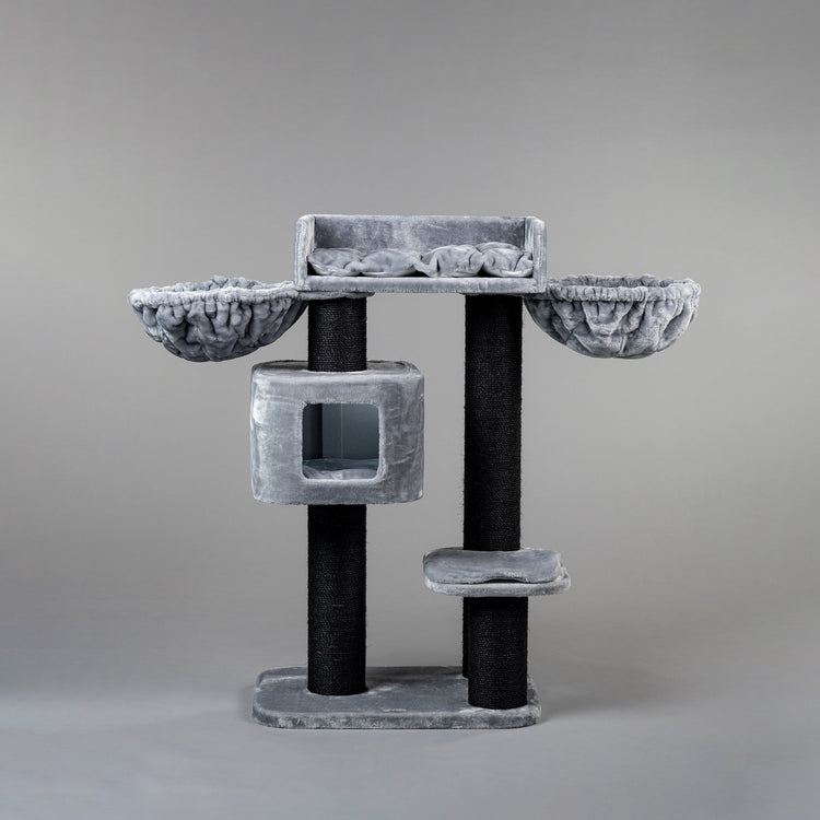 Cat Tree Devon Rex Blackline Plus (Light Grey)
