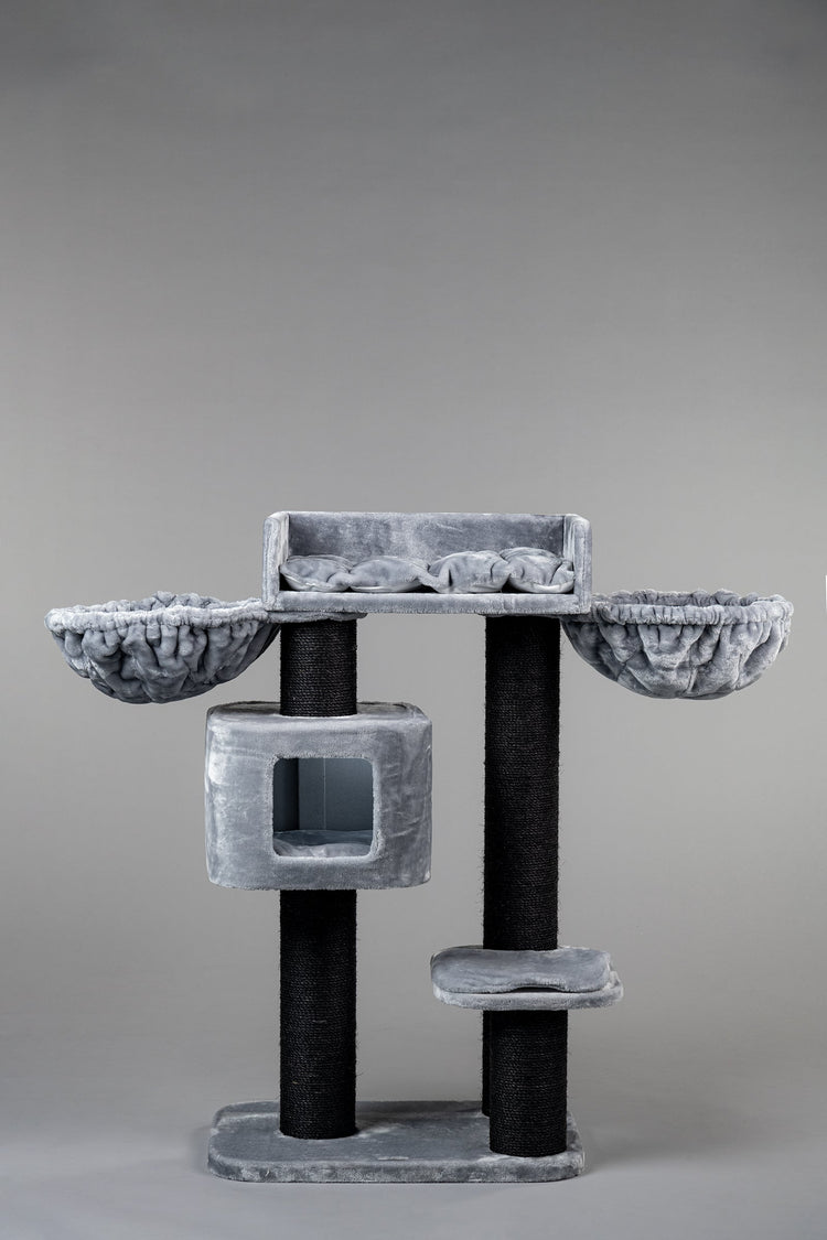 Cat Tree Devon Rex Blackline Plus (Light Grey)