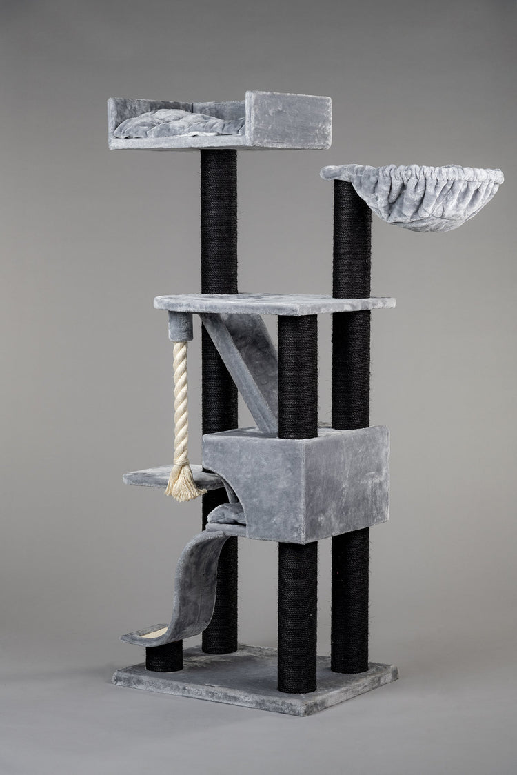 Cat Tree Kilimandjaro de Luxe Blackline (Light Grey)
