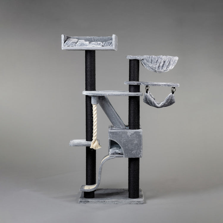 Cat Tree Kilimandjaro de Luxe Blackline Crown (Light Grey)