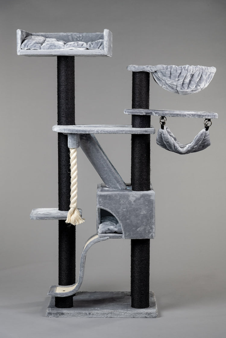 Cat Tree Kilimandjaro de Luxe Blackline Crown (Light Grey)