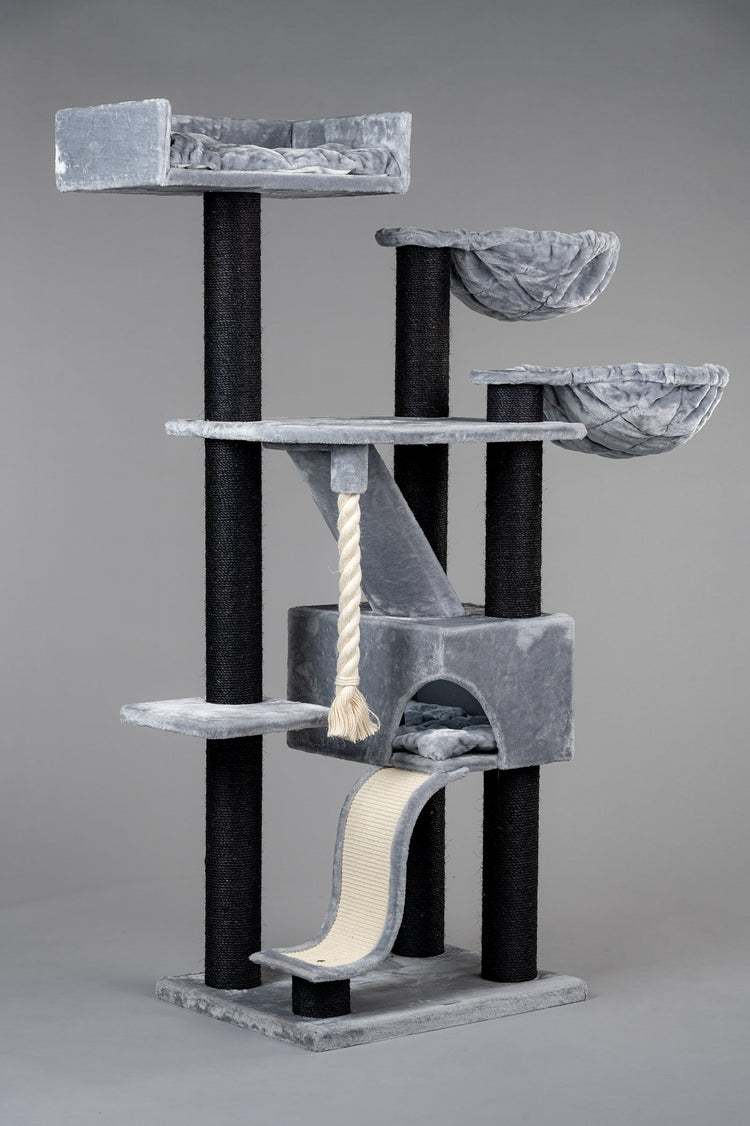 Cat Tree Kilimandjaro de Luxe Blackline Plus (Light Grey)