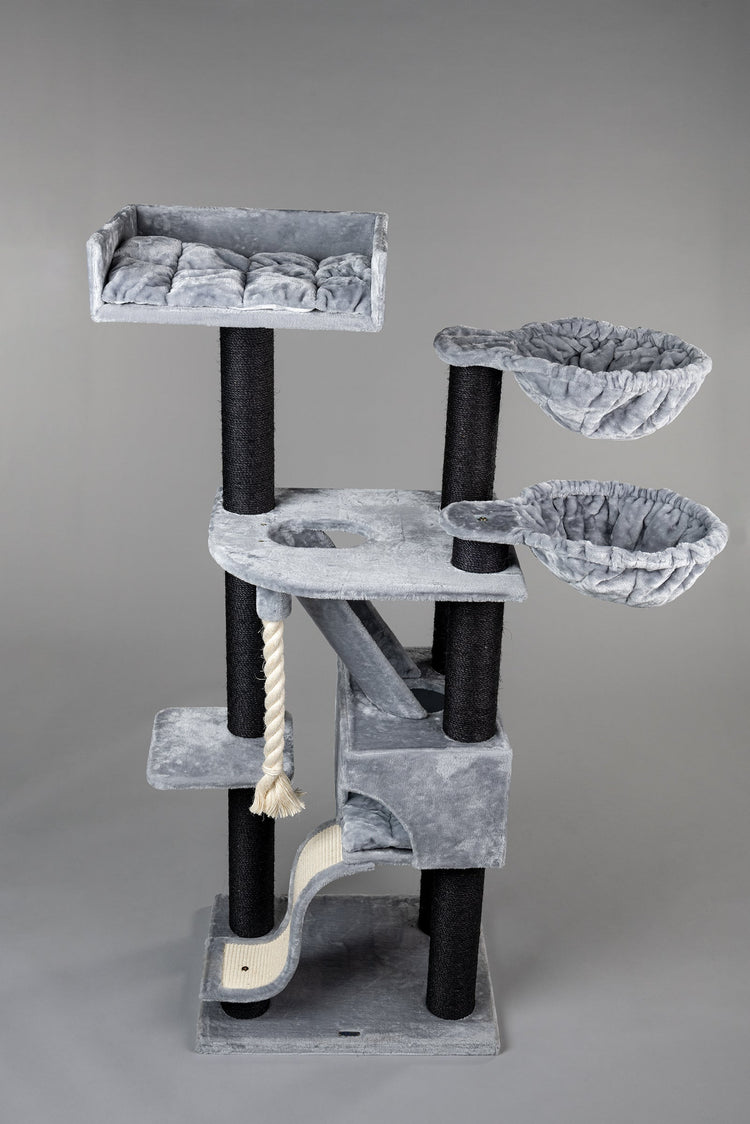 Cat Tree Kilimandjaro de Luxe Blackline Plus (Light Grey)