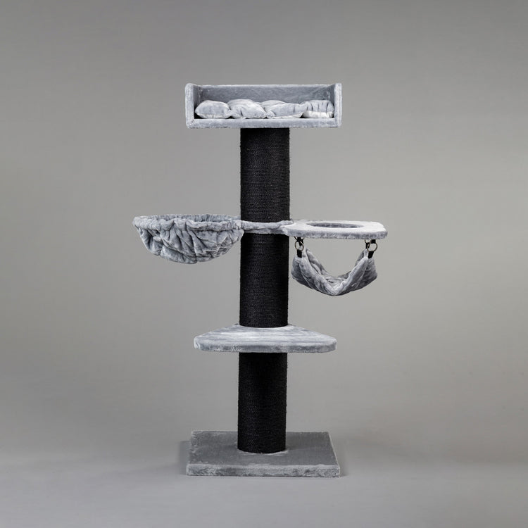 Cat Tree Royalty Blackline Crown Plus (Light Grey)