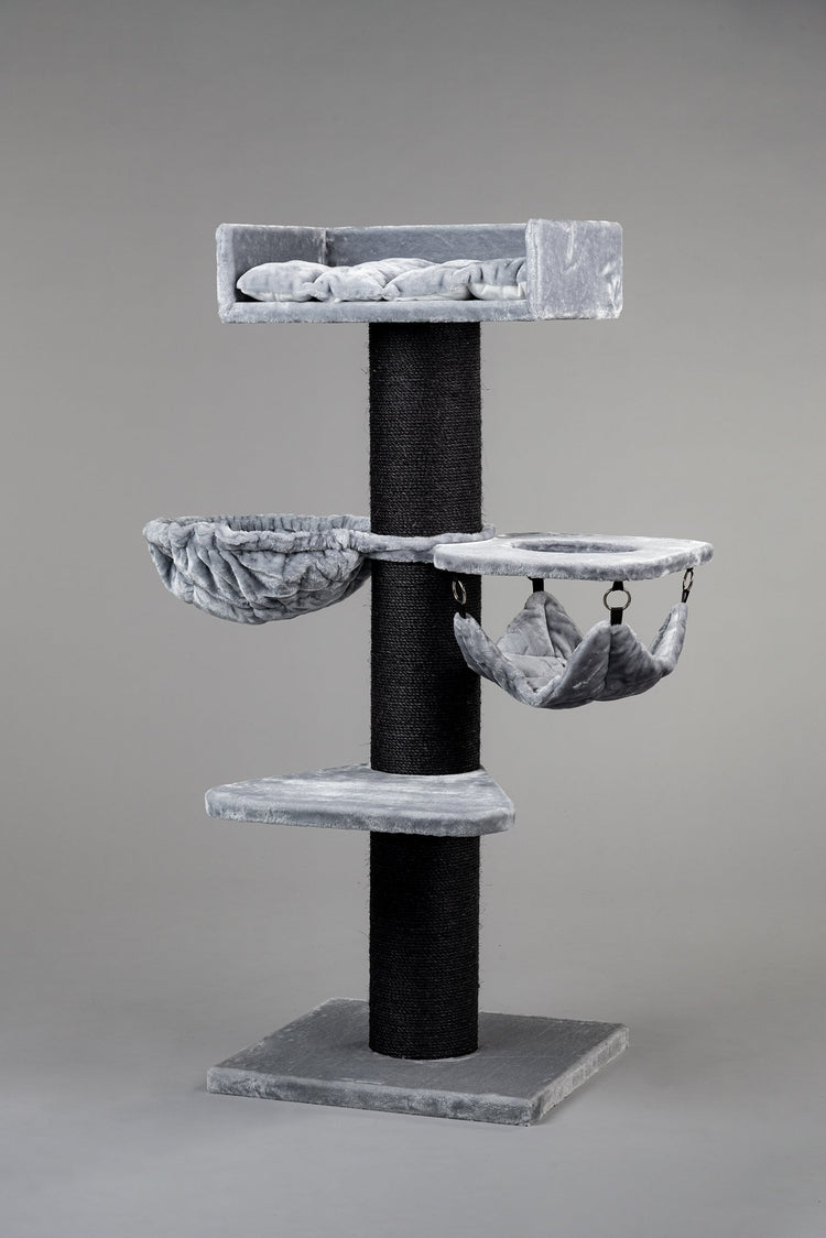 Cat Tree Royalty Blackline Crown Plus (Light Grey)