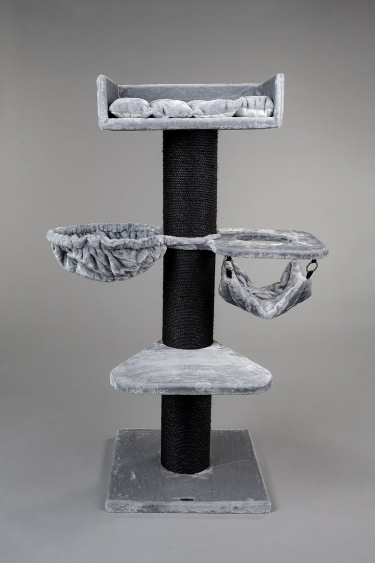 Cat Tree Royalty Blackline Crown Plus (Light Grey)