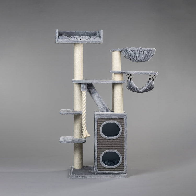 Cat Tree Cat Penthouse Crown (Light Grey)