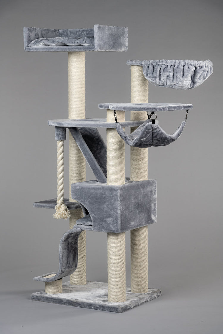 Cat Tree Kilimandjaro de Luxe Crown (Light Grey)