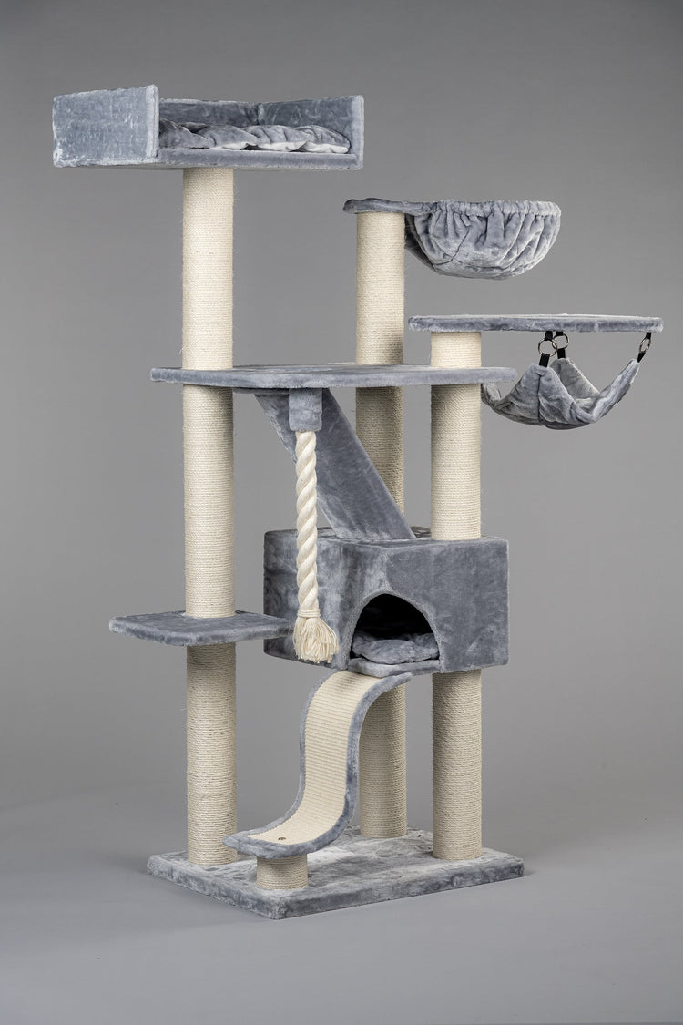 Cat Tree Kilimandjaro de Luxe Crown (Light Grey)
