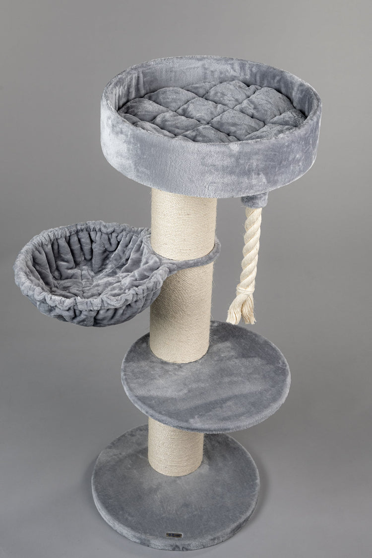 Cat Tree Maine Coon Sleeper de Luxe (Light Grey)