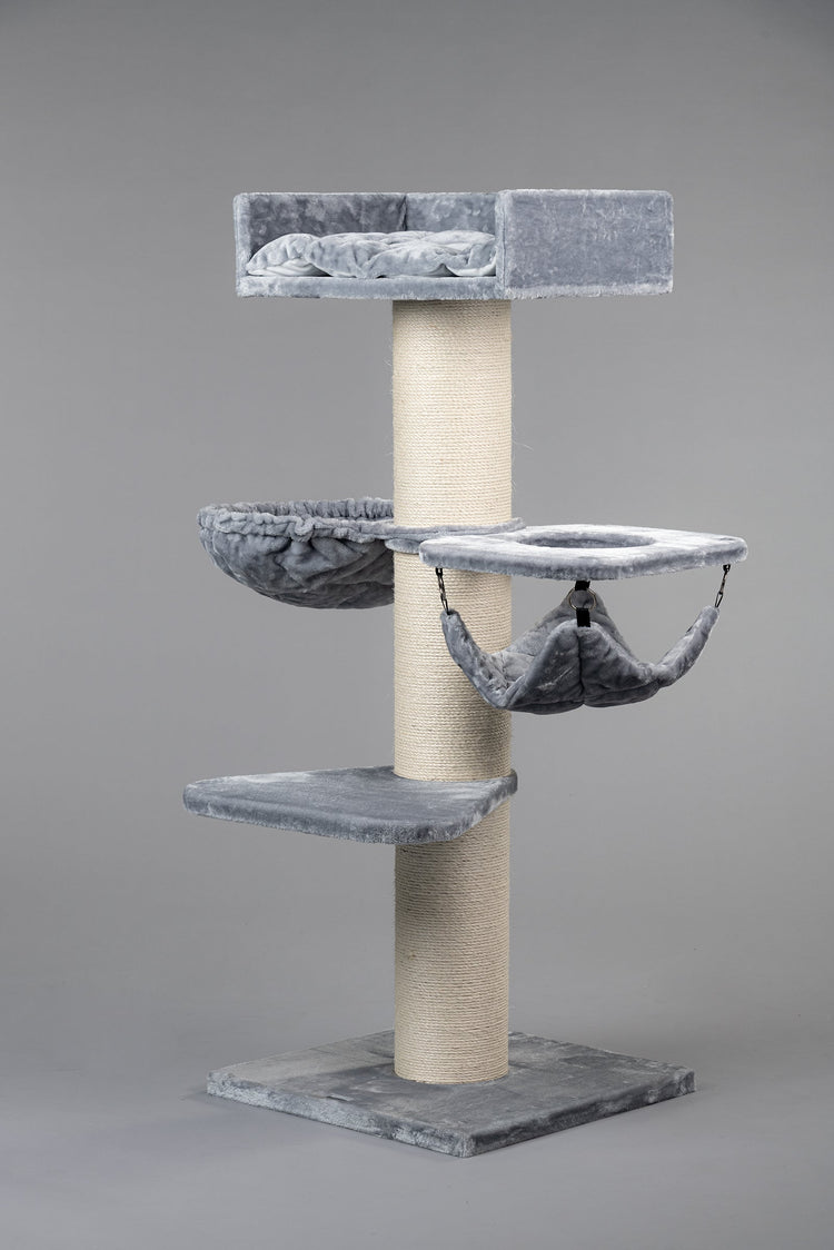 Cat Tree Royalty Crown Plus (Light Grey)