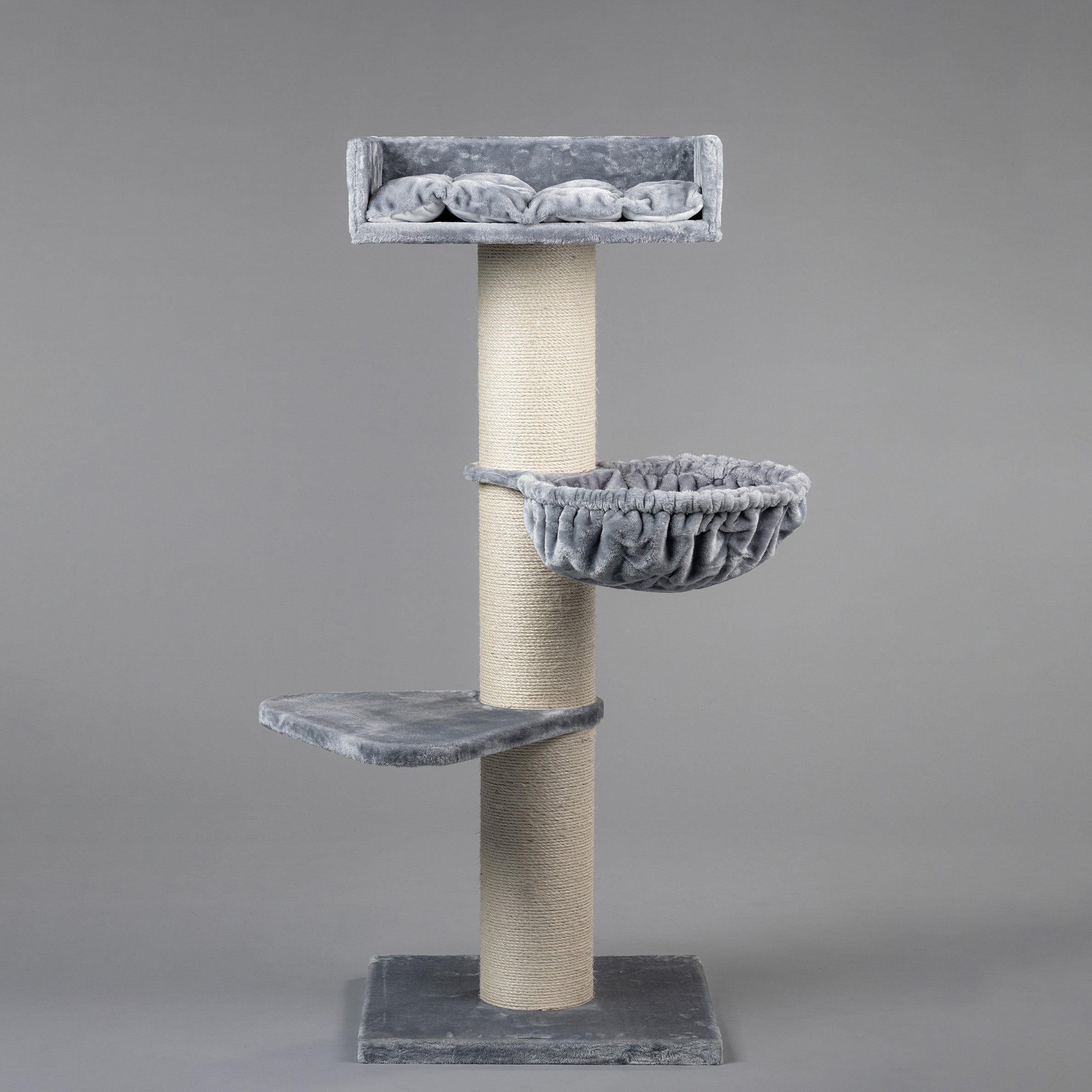 Royalty de Luxe Light Grey Cat Tree for large cats from RHR Pets