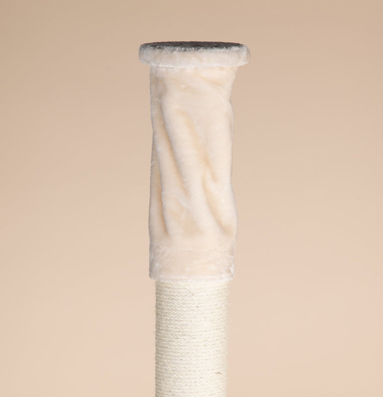 Floor-To-Ceiling Tensioner, 12-15 cm Sisal Poles (Cream)