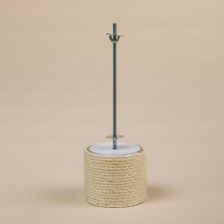 Floor-To-Ceiling Tensioner, 12-15 cm Sisal Poles (Light Grey)