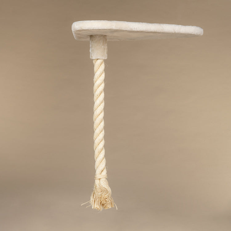 Large, Cream Lying Area Step With Play Rope Triangular (for 12, 15 or 20 cm poles)