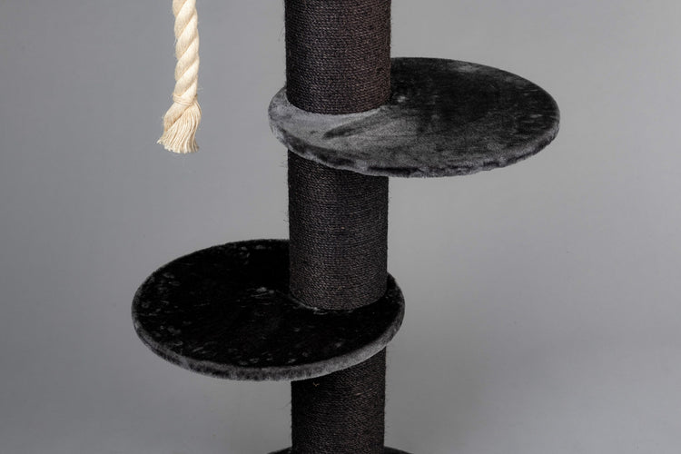 Large, Dark Grey Lying Area Sleeper Round (for 12, 15 or 20 cm poles)