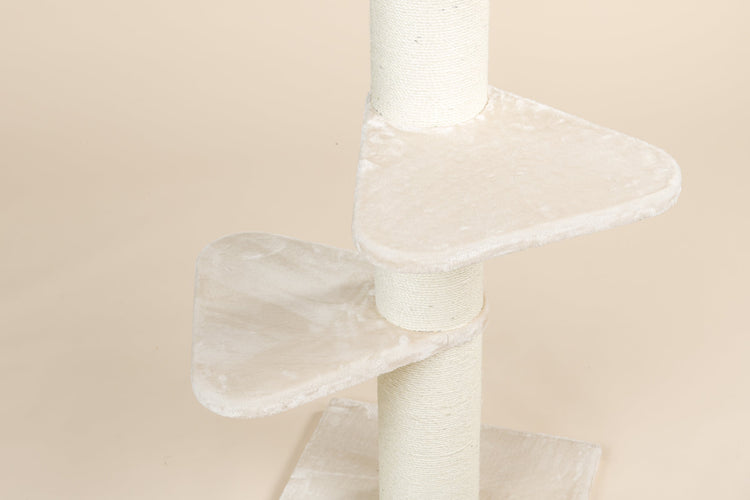 Large, Cream Lying Area Step Triangular For Royalty (for 12, 15 or 20 cm poles)