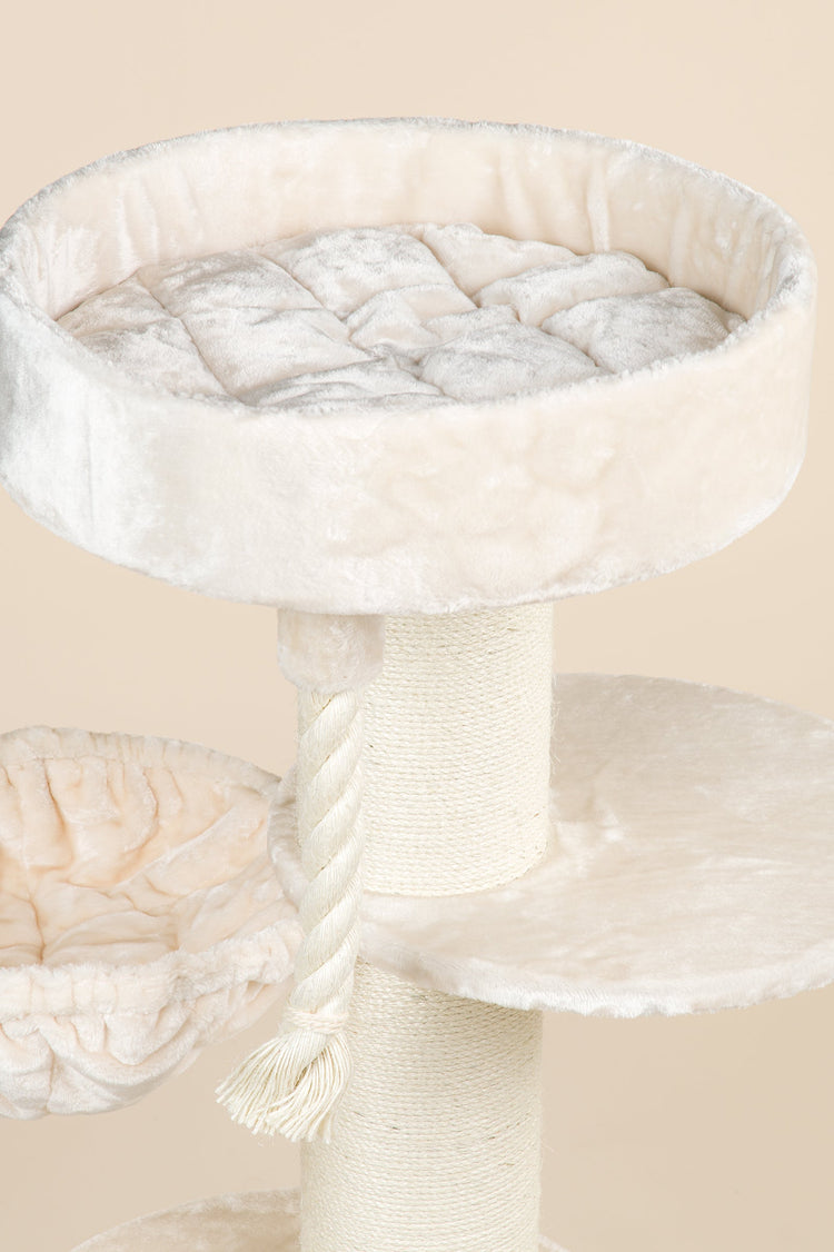 Cat Tree Maine Coon Sleeper Plus (Cream)