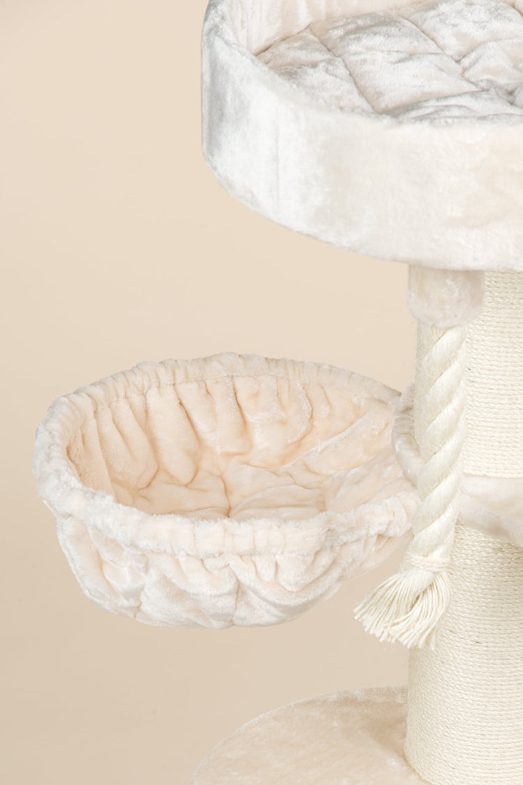 Cat Tree Maine Coon Sleeper Plus (Cream)