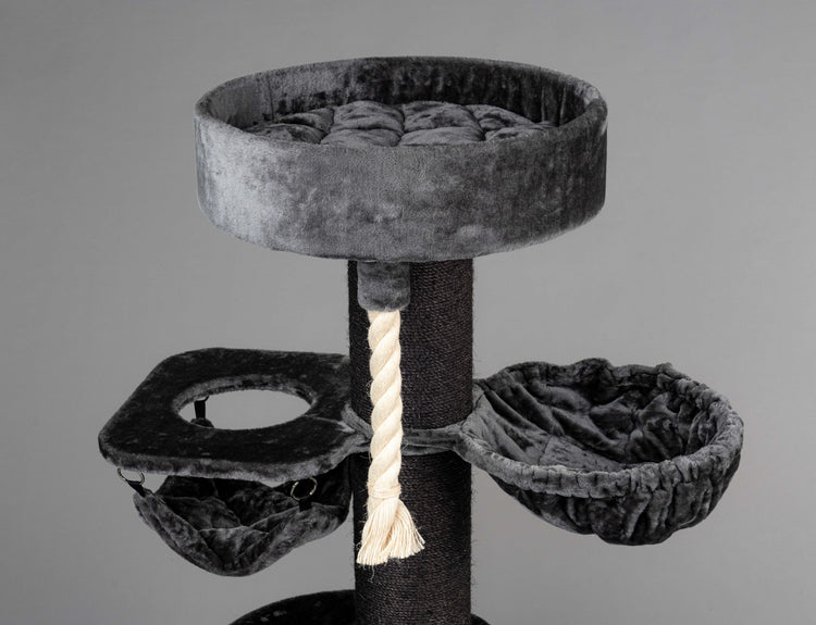 Cat Tree Maine Coon Sleeper Blackline Crown Plus (Dark Grey)