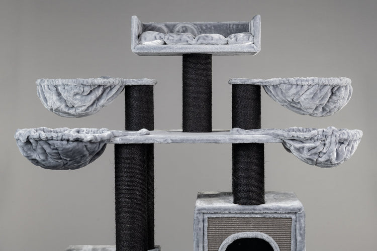 Cat Tree Cat Paradise Blackline Plus (Light Grey)