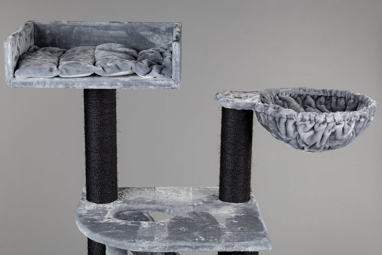 Cat Tree Cat Penthouse Blackline (Light Grey)