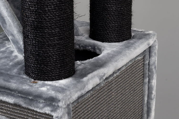 Cat Tree Cat Penthouse Blackline Crown (Light Grey)