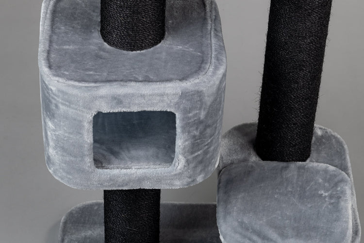 Cat Tree Devon Rex Blackline (Light Grey)
