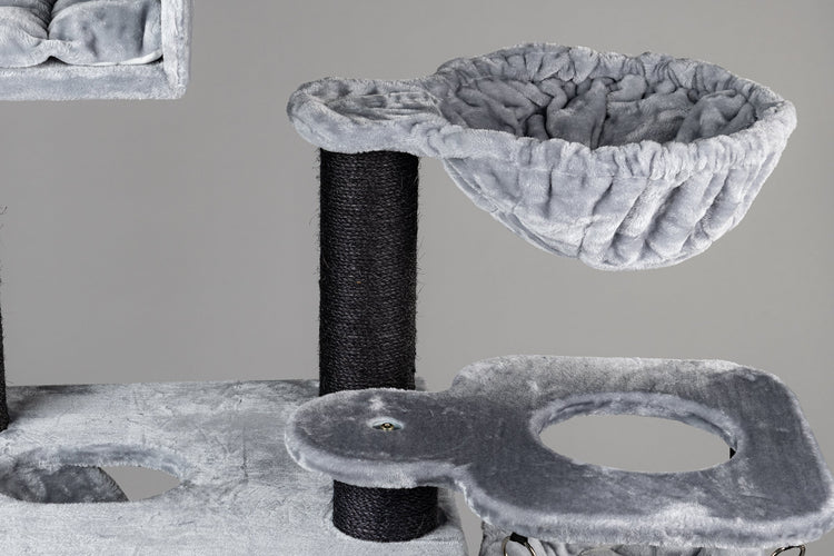 Cat Tree Kilimandjaro de Luxe Blackline Crown (Light Grey)