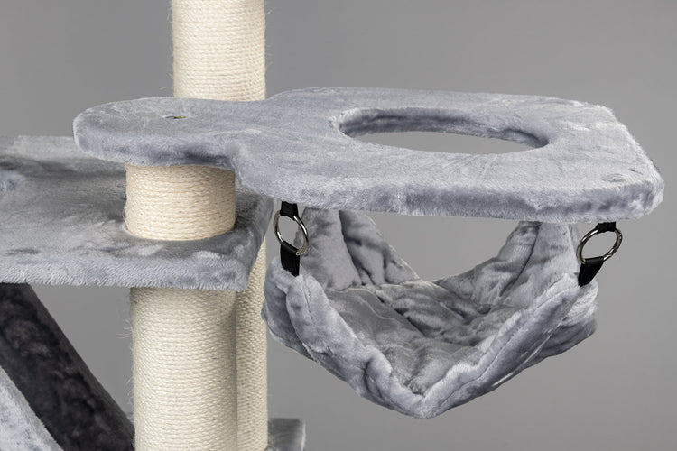 Cat Tree Cat Penthouse Crown (Light Grey)